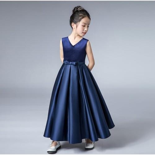2021 Girls Elegant Princess Dress Children Wedding Party Dresses Teenager Girl Boutique Vestidos Baby Birthday Baptism Frocks