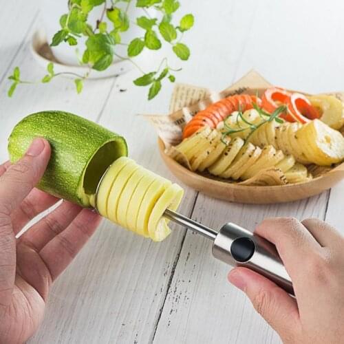 5pcs/set Vegetable Spiral Cutter Fruit Cores Seeds Remover Seed Corer Gadgets Tools For Tomato Eggplant Orange Kitchen Tools
