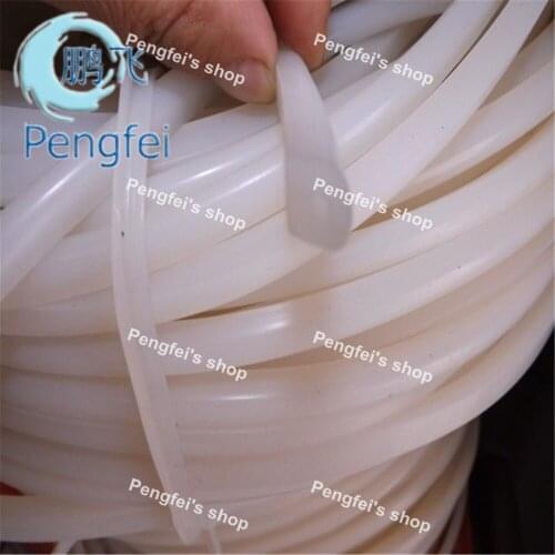 Free shipping 20m 8mm diameter D type solid silicone strip half round sealing strip