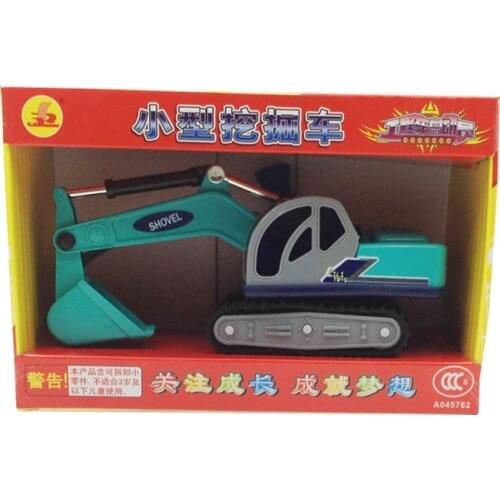 Free Shipping Small shovel 360 degree whirl retractable excavator manually rotating model toys for children