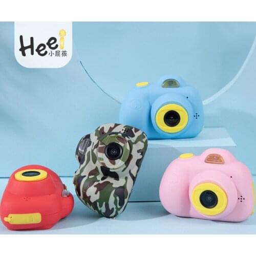 Kids Camera Children Digital Cameras for Boy Front Rear Dual-lens Soft Silicone Shell 8 MP Pixel 2.0 inch HD Screen, Flash Light