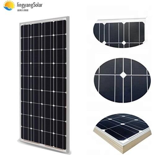 Hot Sale 100W Solar Panel Mono Glass 12V Single Power Kit 36pcs solar cell panel solar battery charger