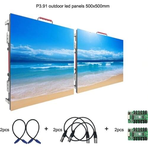 HD Outdoor IP65 Waterproof P3.91 Rental Led Video Wall Panel 1.64ft x1.64ft For Music Concert And Events