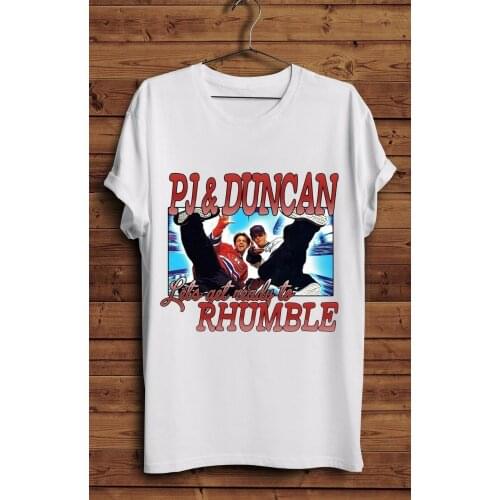 PJ Duncan T-Shirt 90s Vintage Parody Homage ITV Ant And Dec Byker Grove Cotton Short-sleeved Tee Shirt