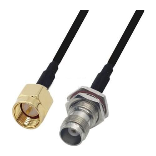 RG174 Cable SMA Male to TNC Female bulkhead Extension Coax Jumper Pigtail WIFI Router Antenna RF Coaxial Cable