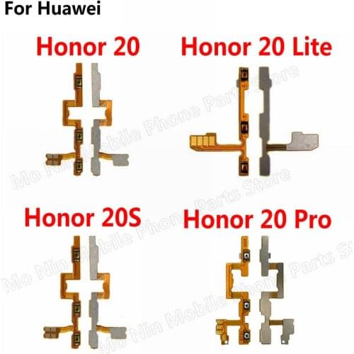 Power On Off Button Volume Switch Control Flex Cable Ribbon Replacement Parts For Huawei Honor 20 Lite Pro For Honor 20s