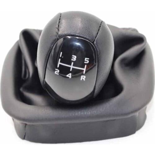 Leather Car Gear Shift Konb Gaiter Shifter Knob For Mercedes-Benz W168 A Class 1997-2004