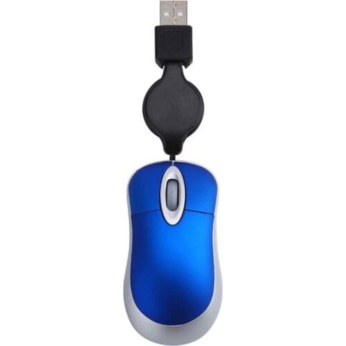 Lovely Mini Wired Bluetooth RGB Mouse Retractable USB Cable Ergonomic Office Computer Laptop PC Laptop Gaming Mice
