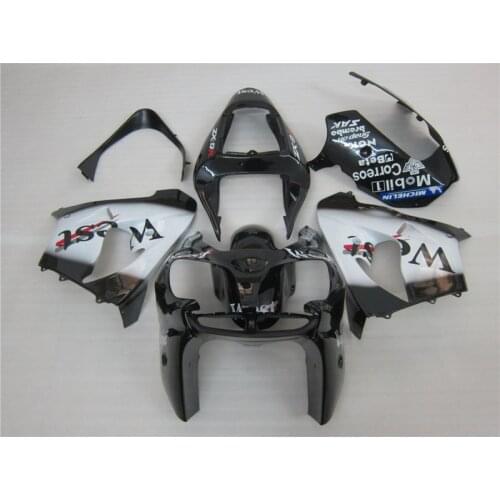 Pure black 2000 2001 00 01 zx9r fairings For Kawasaki Ninja Aftermarket Fairings +7 free gifts xl02