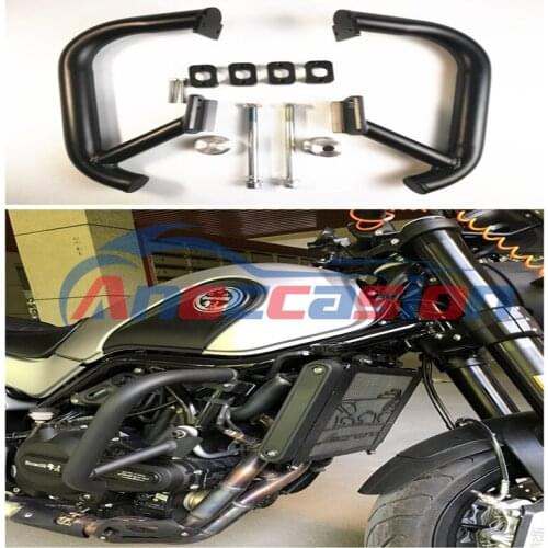 Benelli Leoncino 500 Front Sliders Guards Engine Crash Bungs Protectors Motorcycle Side Safety Bumpers