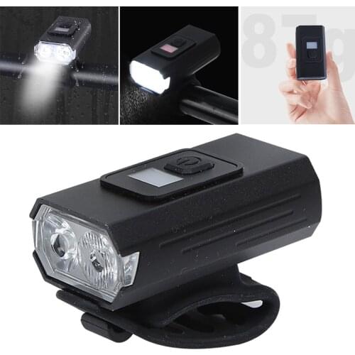 Rechargeable USB Bike Light Aluminium Alloy Ipx4 Waterproof Bicycle Headlight Bicycle Lights 350 Lumens 6 Modes Bike Front Light