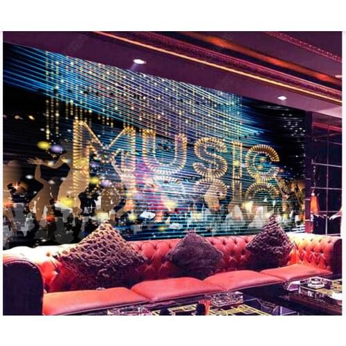 Custom photo wallpaper for walls 3 d murals Modern Cool fashion bar ktv music nightclub tooling background wall paper home decor