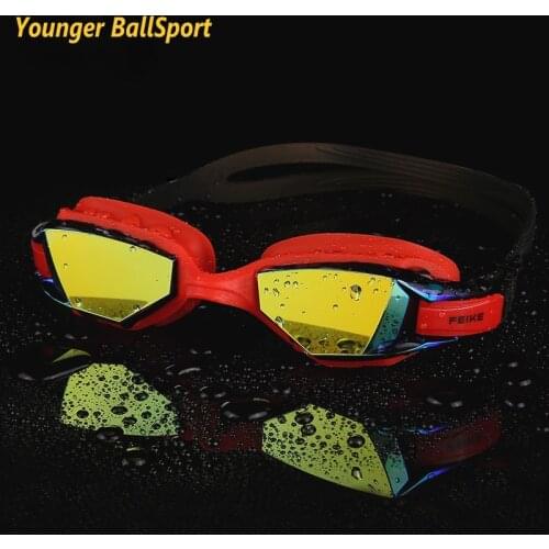 Racing goggles Professional Adult Anti-fog UV protection Lens Men Women Swimming Goggles Waterproof Adjustable Silicone Diving
