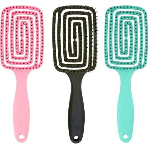 1Pc Scalp Massager Plastic Hair Comb Detangling Hair Brush Scalp Massager For Hair Growth Professional Hairdressing Comb