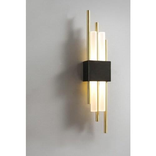 All copper luxury wall lamp living room bedroom lamp modern minimalist balcony corridor aisle