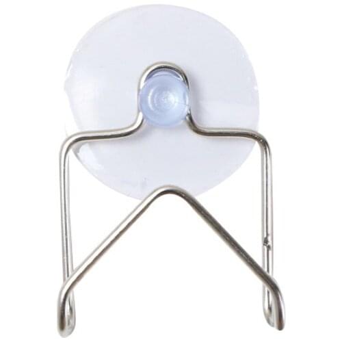 Portable Suction Cup Stainless Steel Drain Rack Cleaning Cloth Shelf Dish Drainer Sponge Holder Sink Rack Kitchen Accessories