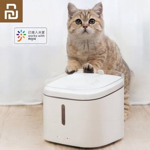 Youpin Xiaowan Smart Automatic Pets Water Drinking Dispenser Fountain Dog Cat Pet Mute Drink Feeder Bowl Work With Mi Home APP