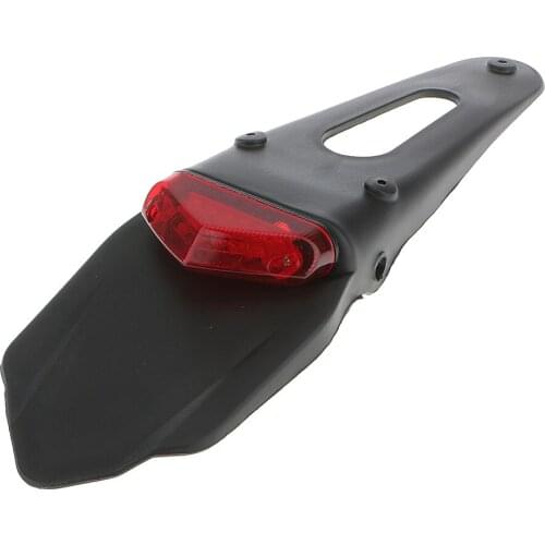 Universal Moto Dual Sport Bike LED Rear Brake Stop Tail Light Lamp