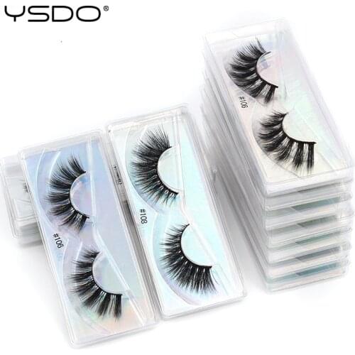 YSDO Makeup Eyelashes 10/20/50/100/200PCS Natural Soft 3D Mink Lashes Maquiagem Wholesale Eyelashes Thick False Lashes Faux Cils