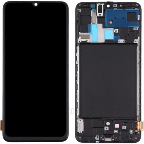 For Samsung Galaxy A70 A705F TFT Version No Fingerprint Function LCD Screen and Digitizer Touch Screen Assembly With Frame Black