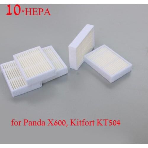 10* HEPA Filter for Panda X600 pet Kitfort KT504 Robotic Robot Vacuum Cleaner Parts