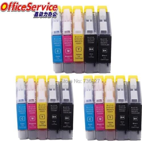 15X Compatible Ink Cartridge LC57 LC960 LC970 LC1000 LC10 For Brother DCP-155C DCP-330C DCP-770CW MFC-660CN MFC-870CDN printer