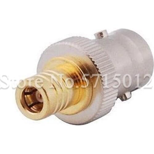 2pcs BNC-K/SMB-K RF Connector Converter BNC Famale Head Turn to SMB Famale Head Plug Socket Adaptor 50 Ohm Pure Copper