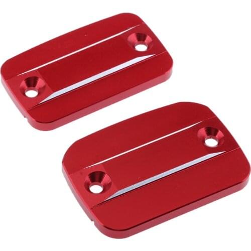 2x CNC Aluminum Brake Clutch Cylinder Reservoir Oil Cap Cover For Ducati 659 2013 2014 2015