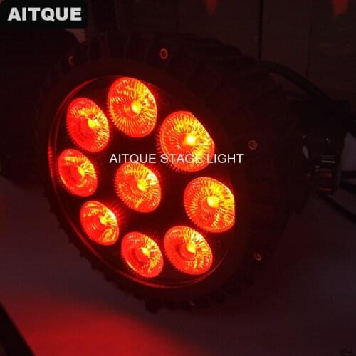 30lot Outdoor ip65 waterproof professional stage light 9x15w rgbwa 5in1 led flat par light led par light ip65