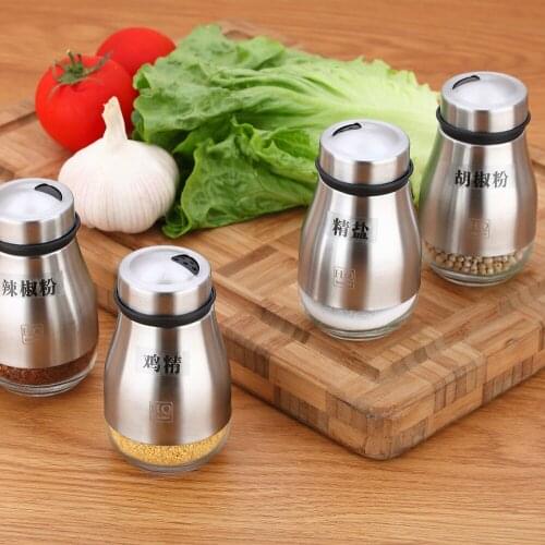 304 Stainless Steel Seasoning Bottle Kitchen Supplies Seasoning Box Seasoning Jar Kitchen