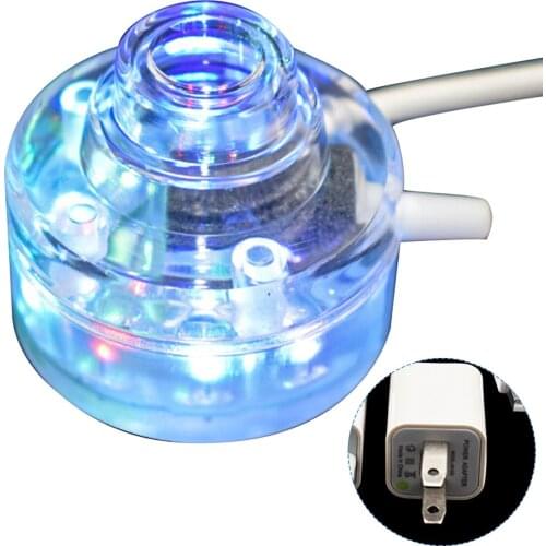 7-Color Air Stone Bubble Light Submersible LED Light Bubble Stone Lamp for Fish Tank Aquarium