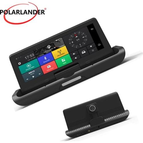 Automatic folding driving recorder GPS Android 4G navigation reversing 8-inch one-button image integrated machine