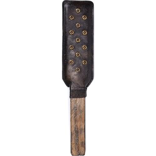 BDSM Flogged PU Leather Whip Restraint Fetish Sex Toys Faux Leather Poundle Spanking Paddle Cosplay Game Adult Flirting