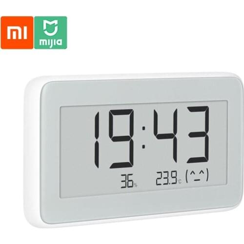 Xiaomi Mijia Mi Temperature Humidity Monitor Digital Clock Sensor Bluetooh E-link LCD Screen Thermometer Linkage Smart APP x
