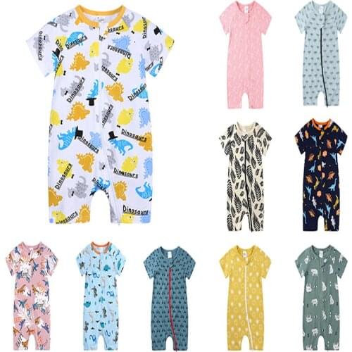 Kids Newborn Baby Boy Clothes Baby Girl Rompers Children Clothing Infant Bodysuit Summer Short Sleeve Jumpsuits Sets Ropa Bebe