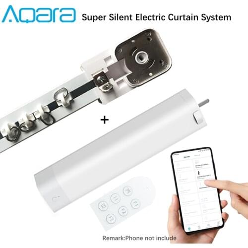 Aqara A1 Curtain Motor WiFi Link Electric Smart Curtain Motor with remote controller works with mijia Mihome Curtain rail System