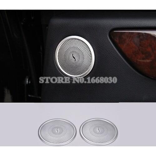Interior Rear Door Speaker Cover Trim 2pcs For Mercedes Benz GLS X166 2016-2019 Car accesories interior Car decoration