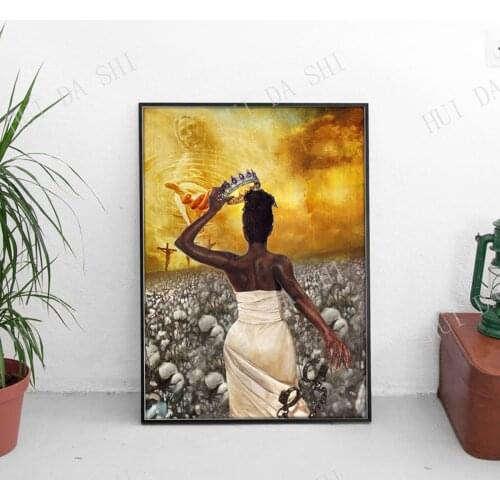 God Bible Verses Wall Art, God Says You Are Poster, Black Girl Magic Canvas, God Sunflower Heaven Print, Afro Girl Art