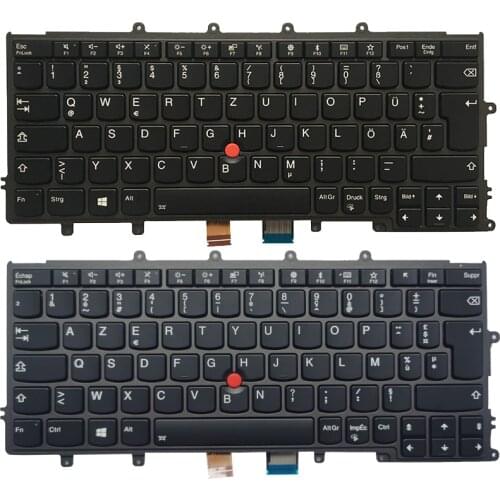 New german Keyboard For Lenovo Thinkpad X230S X240S X240 x240i X250 X260S X270 GR laptop Keyboard black 01EP074 with backlight
