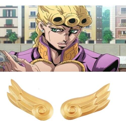 JoJos Bizarre Adventure Giorno Giovanna Collar Wing Pin Neckband Collarband Halloween Carnival Cosplay Costume Accessories
