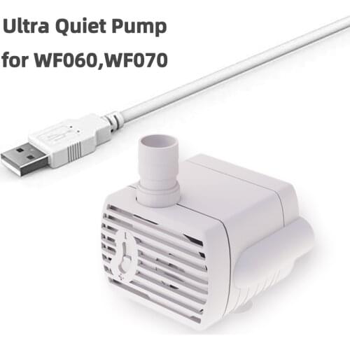 Ultra Quiet Water Pump for DownyPaws Pet Water Fountains USB Submersible Water Pump Hmax 0-50cm Adjustable DC5V 100mA(170L/h)