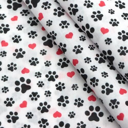20*33cm Cartoon Dog Cat Animal Polyester Cotton Fabric Patchwork For Quilt Tissue Kids Home Textile Sewing Doll Dress Curtain