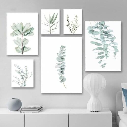 Eucalyptus Posters Botanical Canvas Painting Farmhouse Wall Decor Minimalist Art Pictures Bedroom Decoration Scandinavian Decor