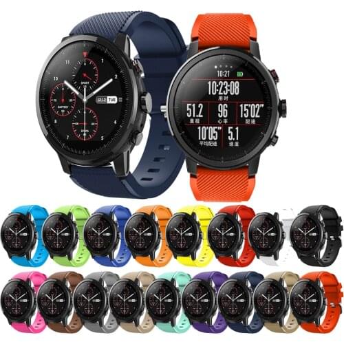For Amazfit Stratos 2 2s smart watch strap Silicone bands bracelet belt for xiaomi huami amazfit band Replacement For Samsung S3