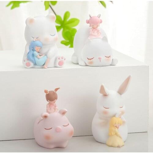 Cute Art Cartoon Sculpture Model Ornament Figurine Statue Tabletop Artwork