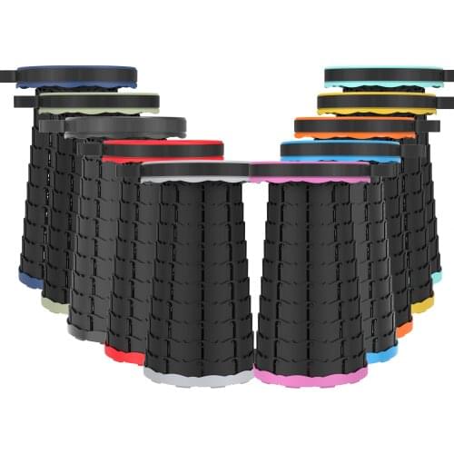 Indoor Outdoor Retractable Stool Landscape Painting Hiking Camping Picnic BBQ Subway Queuing Seat Portable Folding Fishing Chair