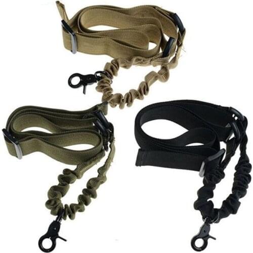 Tactical 1 One Single Point Bungee Rifle Guns Sling Strap Airsoft Military Hunting System Universal Strap Heavy Duty Rifle Sling