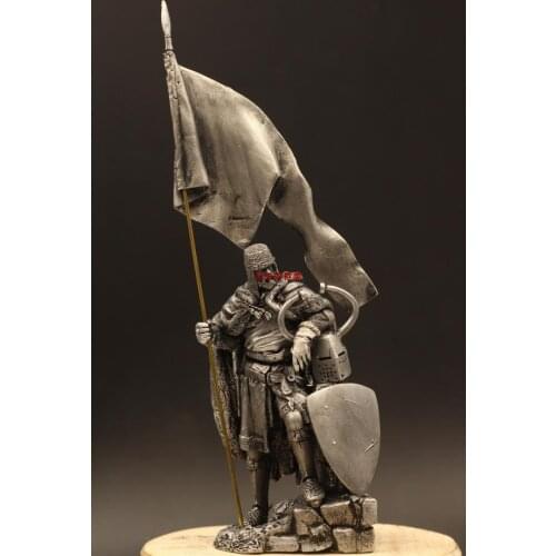 Teutonic Knights Regimental Commander Tin Metal Ancient Soldier Model Europe Middle Ages Powerful Combat Desktop Decoration