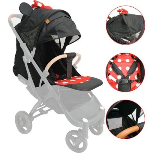 Yoya Plus Max Seat Cushion Awning Cover Canopy Safety Belt Crotch Original Accessories Basic Compatible Babalo Trolley