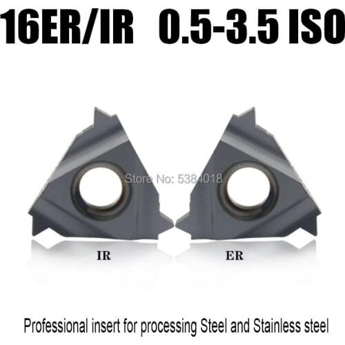 16ER/IR 0.5/1/1.25/1.5/2/2.5/3.5 ISO Thread turning tool carbid insert Lathe tool specialize in stainless steel and common steel